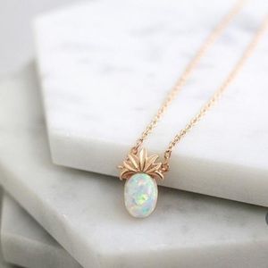 Opal pineapple necklace!